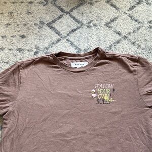 PacSun Brown Tee with Graphic Print